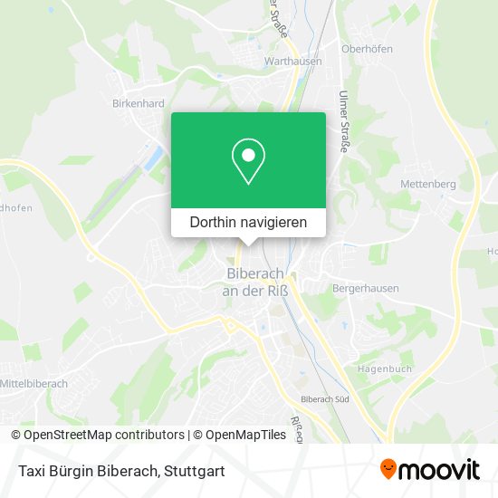 Taxi Bürgin Biberach Karte