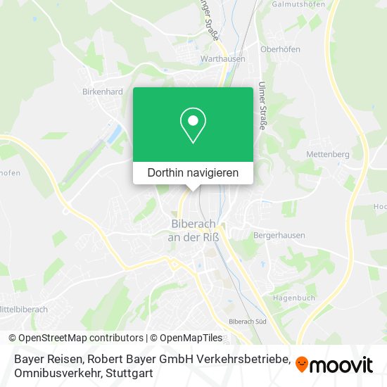 Bayer Reisen, Robert Bayer GmbH Verkehrsbetriebe, Omnibusverkehr Karte