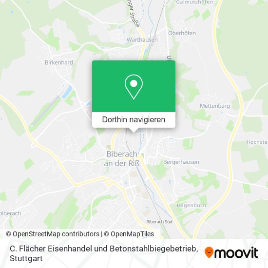 C. Flächer Eisenhandel und Betonstahlbiegebetrieb Karte