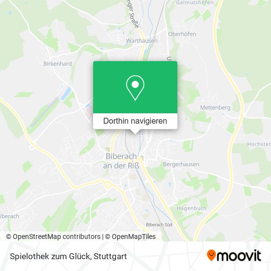 Spielothek zum Glück Karte