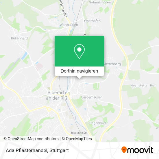 Ada Pflasterhandel Karte