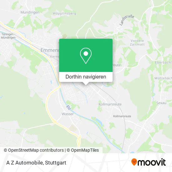 A Z Automobile Karte