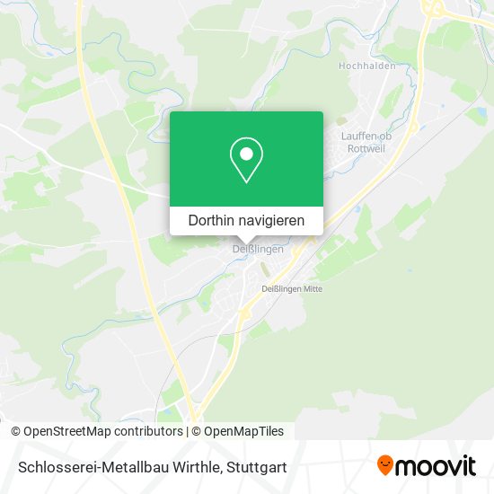 Schlosserei-Metallbau Wirthle Karte