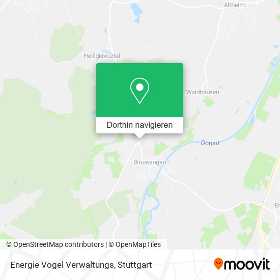 Energie Vogel Verwaltungs Karte