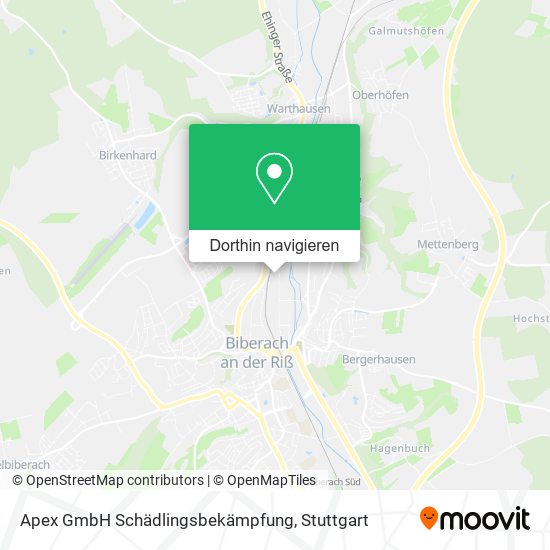 Apex GmbH Schädlingsbekämpfung Karte