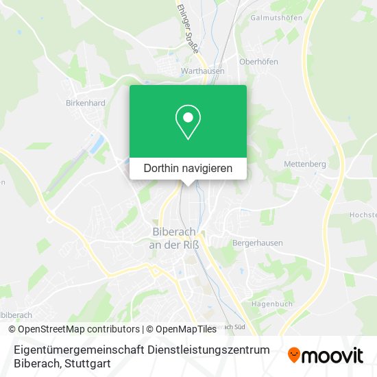 Eigentümergemeinschaft Dienstleistungszentrum Biberach Karte