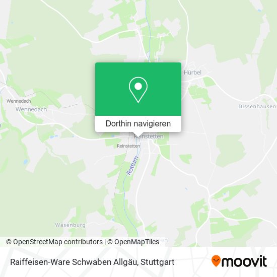 Raiffeisen-Ware Schwaben Allgäu Karte