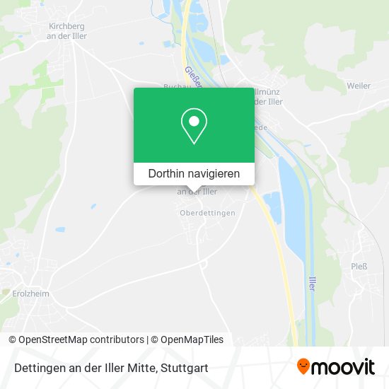 Dettingen an der Iller Mitte Karte