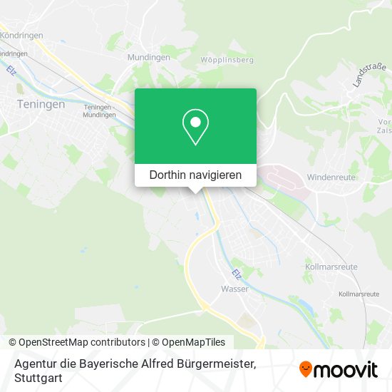 Agentur die Bayerische Alfred Bürgermeister Karte