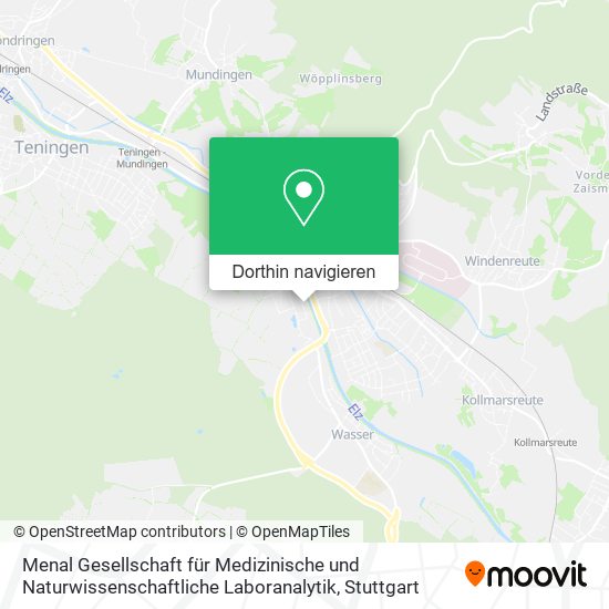 Menal Gesellschaft für Medizinische und Naturwissenschaftliche Laboranalytik Karte
