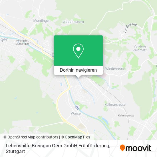 Lebenshilfe Breisgau Gem GmbH Frühförderung Karte