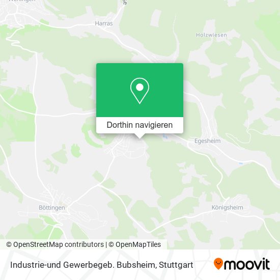 Industrie-und Gewerbegeb. Bubsheim Karte