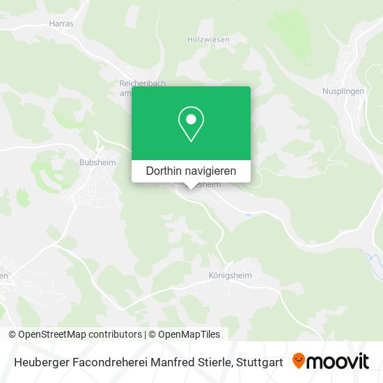 Heuberger Facondreherei Manfred Stierle Karte