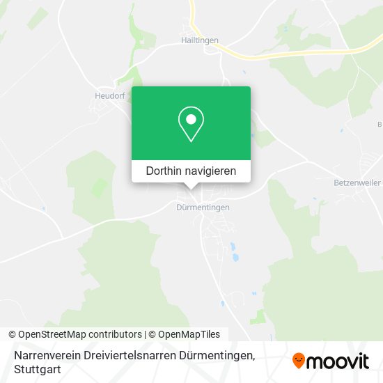 Narrenverein Dreiviertelsnarren Dürmentingen Karte