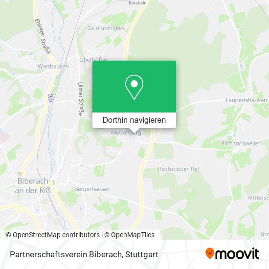 Partnerschaftsverein Biberach Karte