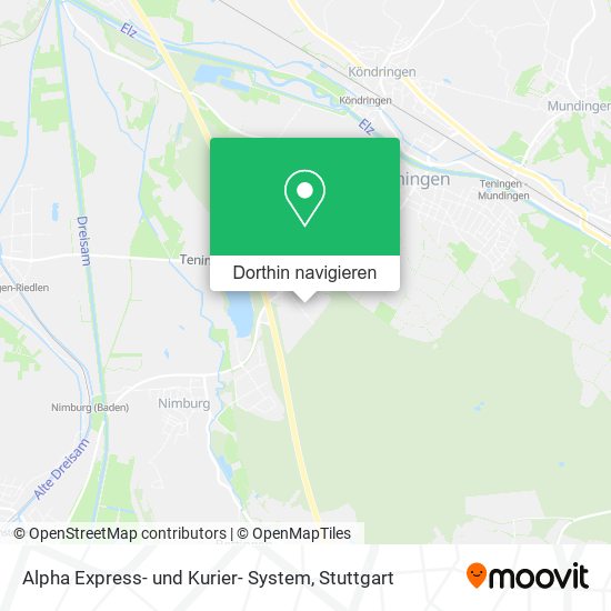 Alpha Express- und Kurier- System Karte