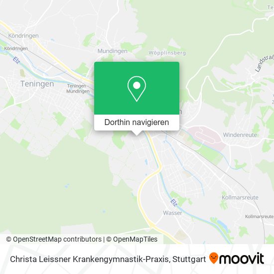 Christa Leissner Krankengymnastik-Praxis Karte