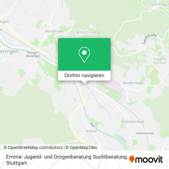 Emma- Jugend- und Drogenberatung Suchtberatung Karte