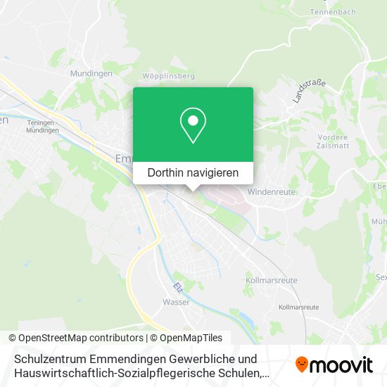 Schulzentrum Emmendingen Gewerbliche und Hauswirtschaftlich-Sozialpflegerische Schulen Karte