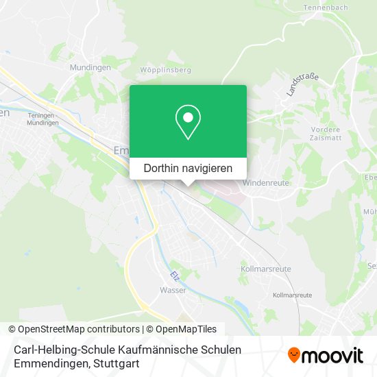 Carl-Helbing-Schule Kaufmännische Schulen Emmendingen Karte