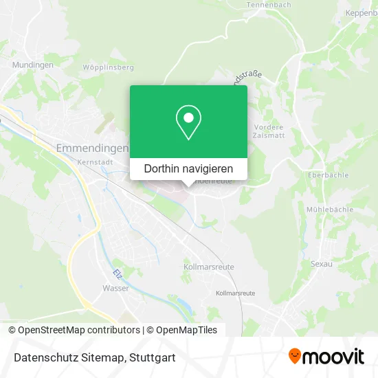 Datenschutz Sitemap Karte