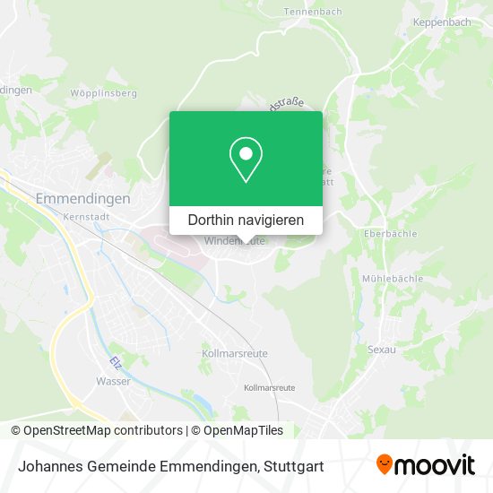 Johannes Gemeinde Emmendingen Karte