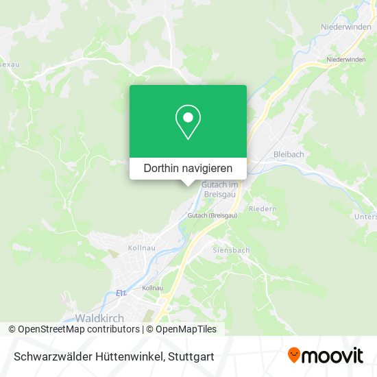Schwarzwälder Hüttenwinkel Karte