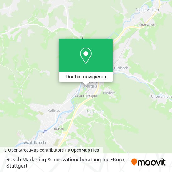 Rösch Marketing & Innovationsberatung Ing.-Büro Karte