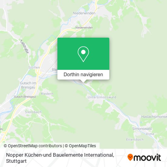 Nopper Küchen-und Bauelemente International Karte