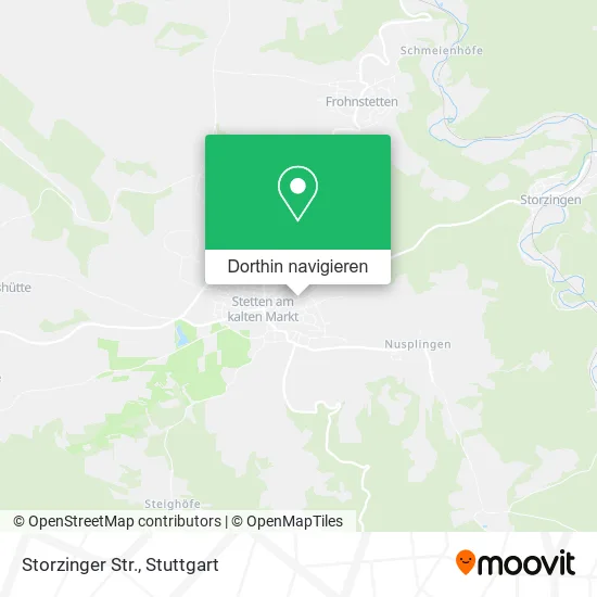 Storzinger Str. Karte