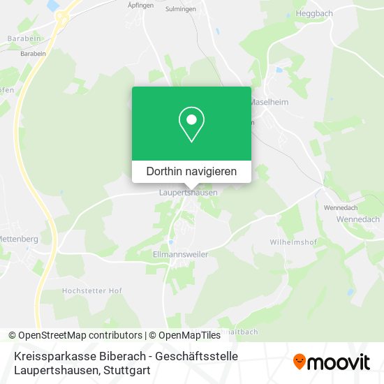Kreissparkasse Biberach - Geschäftsstelle Laupertshausen Karte