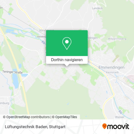 Lüftungstechnik Baden Karte