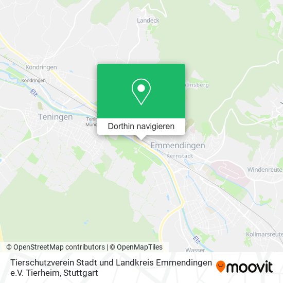 Tierschutzverein Stadt und Landkreis Emmendingen e.V. Tierheim Karte
