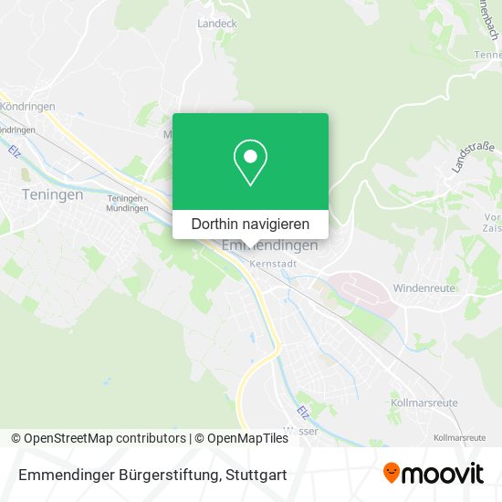 Emmendinger Bürgerstiftung Karte