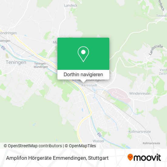 Amplifon Hörgeräte Emmendingen Karte