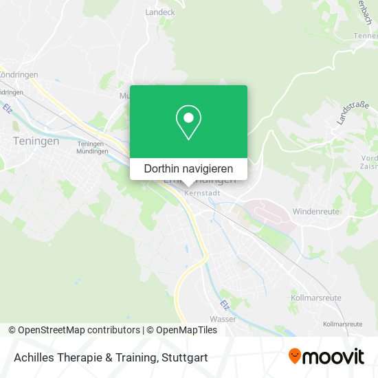 Achilles Therapie & Training Karte