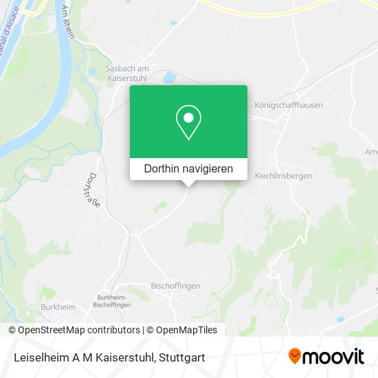 Leiselheim A M Kaiserstuhl Karte