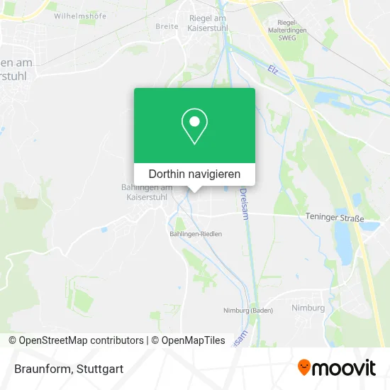 Braunform Karte