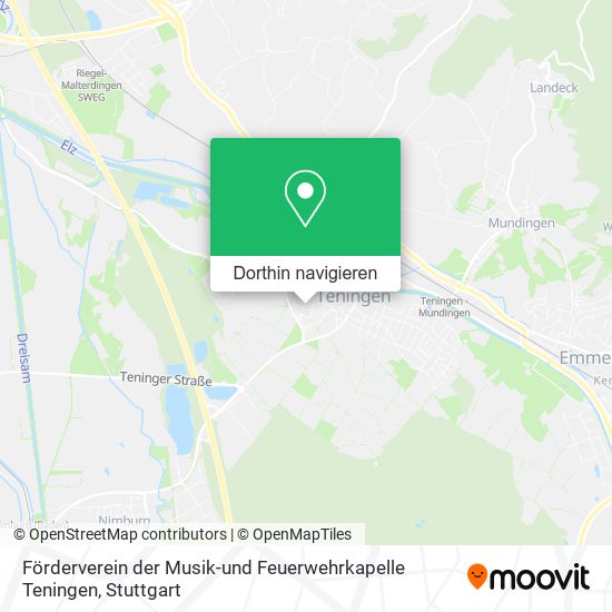 Förderverein der Musik-und Feuerwehrkapelle Teningen Karte