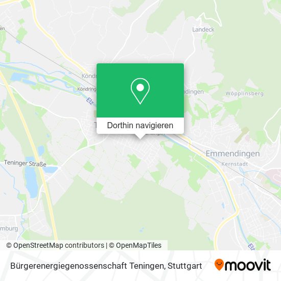 Bürgerenergiegenossenschaft Teningen Karte