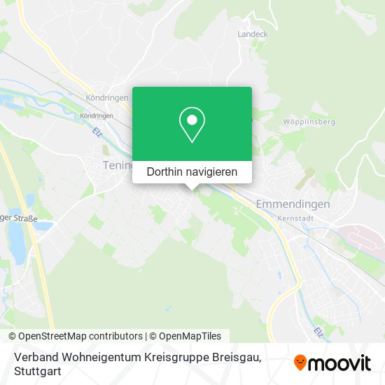Verband Wohneigentum Kreisgruppe Breisgau Karte