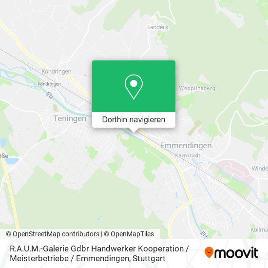 R.A.U.M.-Galerie Gdbr Handwerker Kooperation / Meisterbetriebe / Emmendingen Karte
