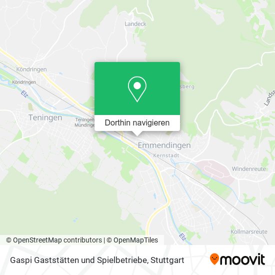Gaspi Gaststätten und Spielbetriebe Karte