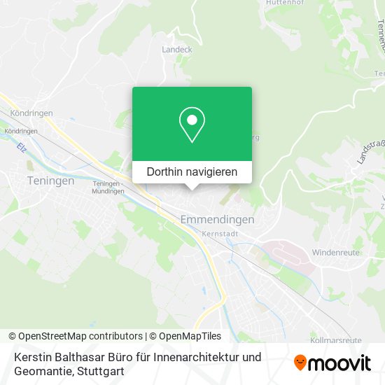 Kerstin Balthasar Büro für Innenarchitektur und Geomantie Karte