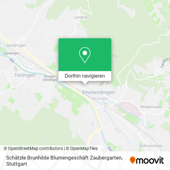 Schätzle Brunhilde Blumengeschäft Zaubergarten Karte