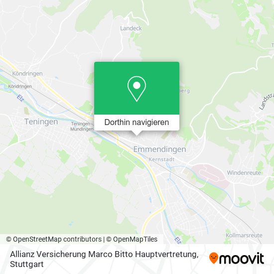 Allianz Versicherung Marco Bitto Hauptvertretung Karte