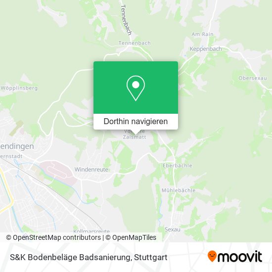 S&K Bodenbeläge Badsanierung Karte