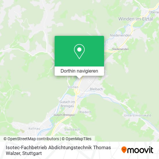 Isotec-Fachbetrieb Abdichtungstechnik Thomas Walzer Karte