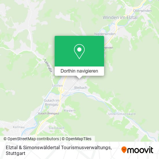 Elztal & Simonswäldertal Tourismusverwaltungs Karte