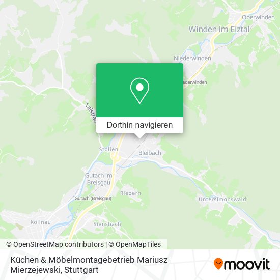 Küchen & Möbelmontagebetrieb Mariusz Mierzejewski Karte
